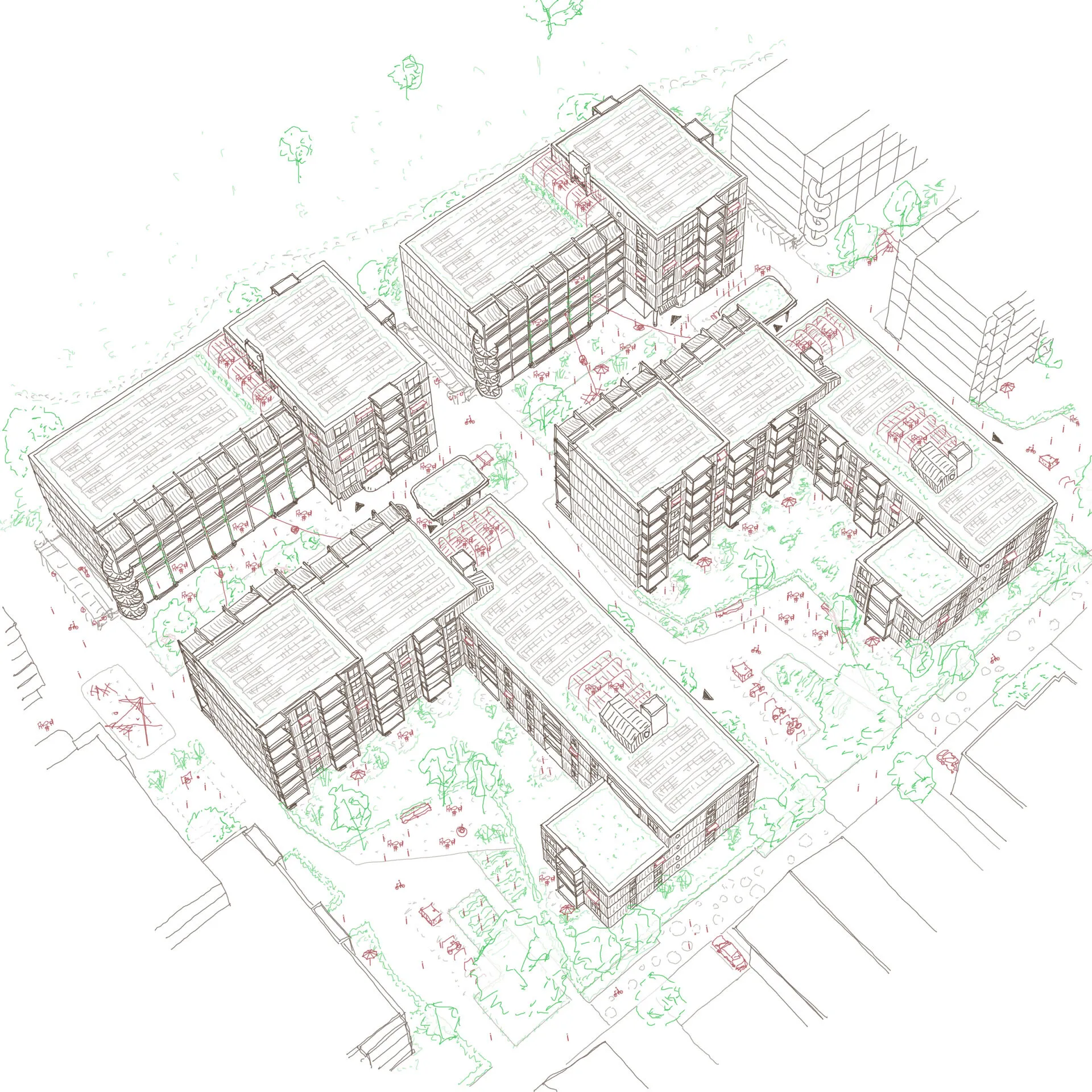 Arealentwicklung Moosbuehl Moosseedorf Skizze